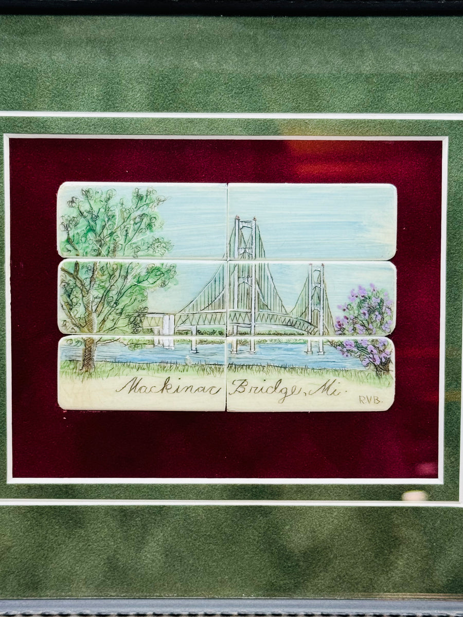 Mackinac BridgeRepurposed Piano Key Art Urvana's