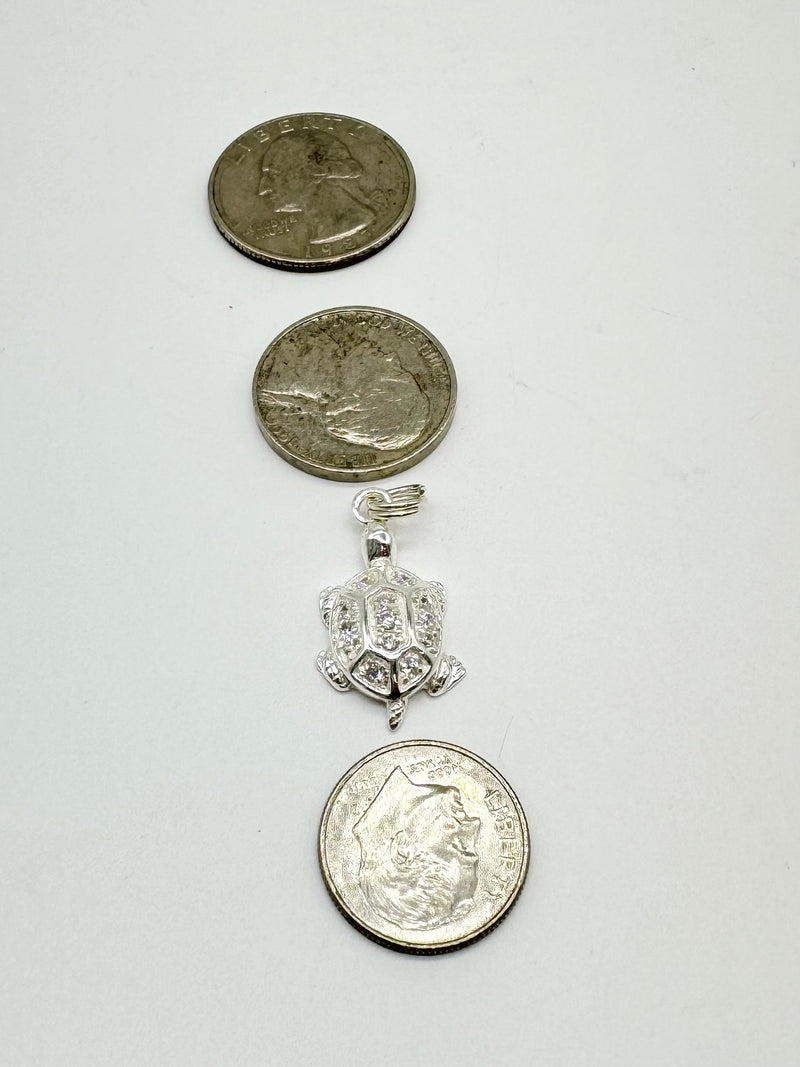 SS Turtle Charm Bracelet w/Howlite