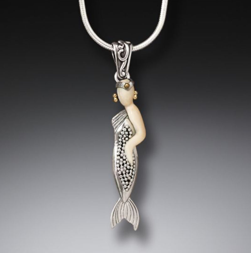 Art Deco Mermaid Pendant