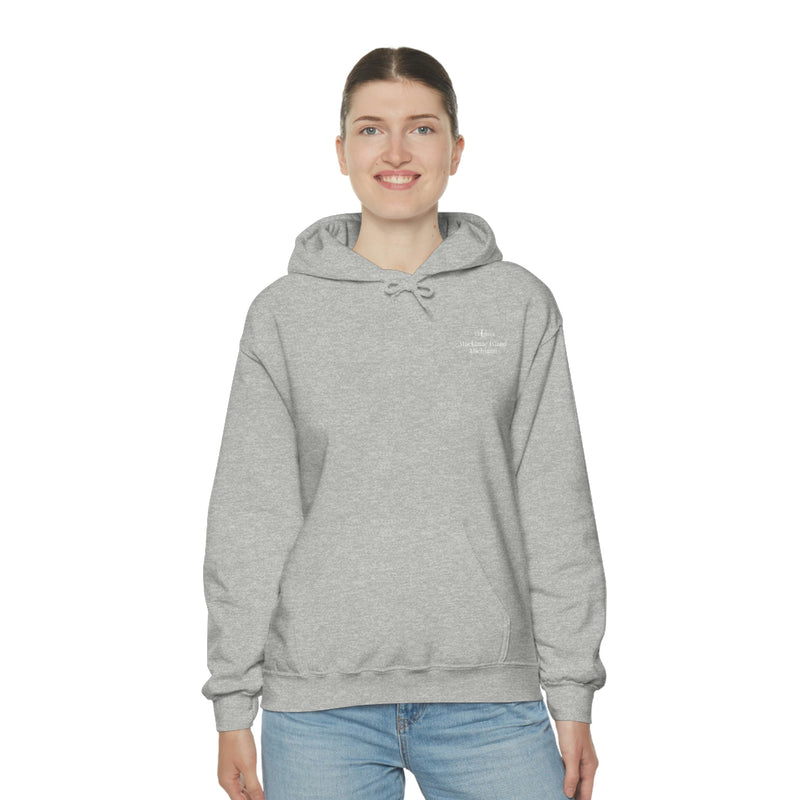 Mackinac, Unisex Heavy Blend™ Hooded Sweatshirt (only available online)