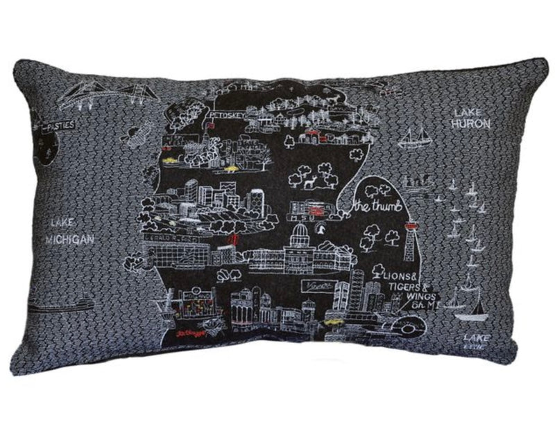 Michigan Lower Peninsula Pillow