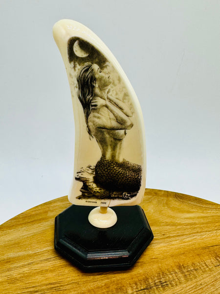 Scrimshaw Mermaid