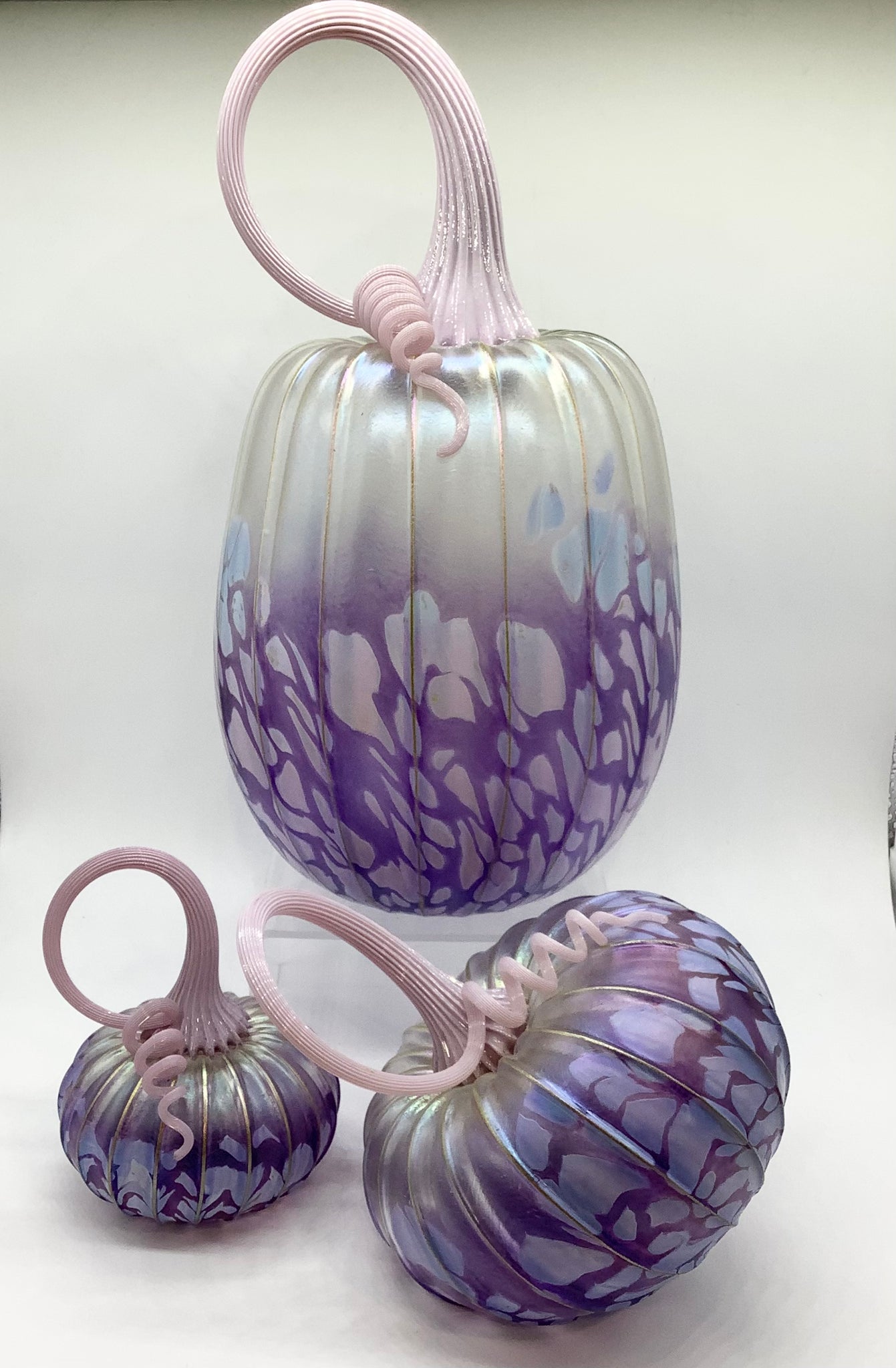 Jack Pine Blown Glass Set, Lavender