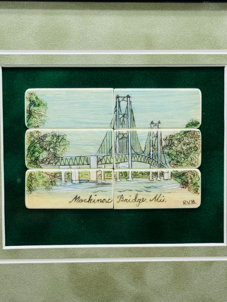 Mackinac BridgeRepurposed Piano Key Art