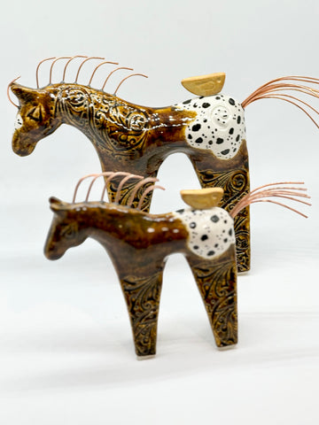Hand Crafted Ceramic Horse