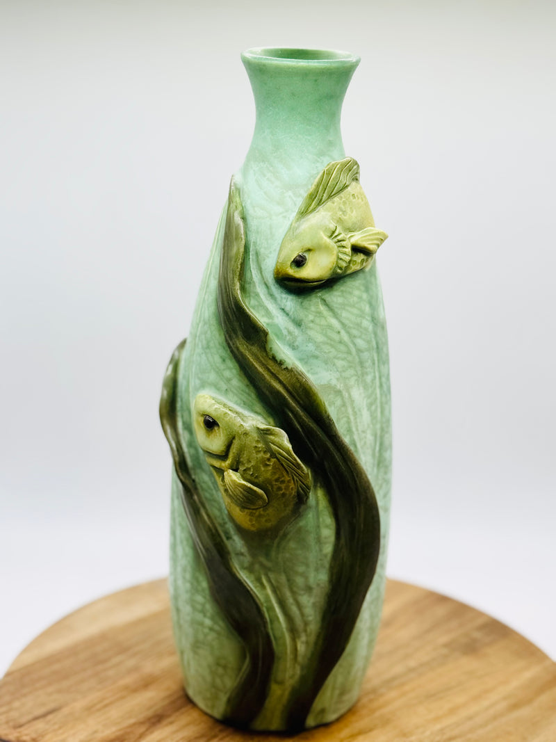 Koi Pond Vase by Ephraim Pottery