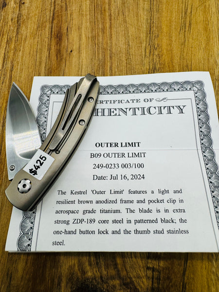 William Henry Outer Limit Pocket knife