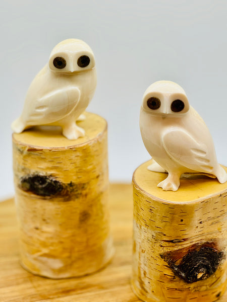 Alaskan Carved Owls