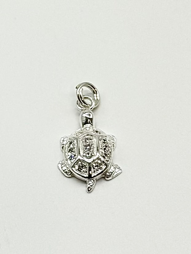 SS Turtle Charm Bracelet w/Howlite