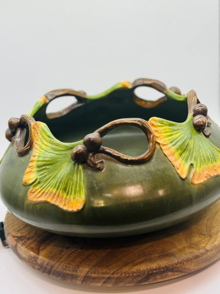 Centerpiece Ginkgo Bowl by Ephraim Pottery