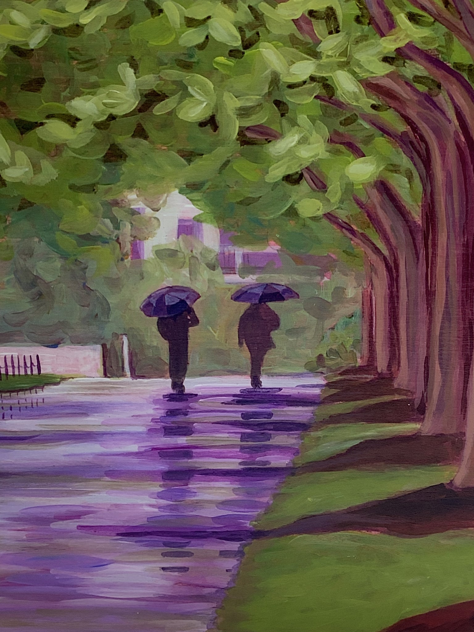 Mackinac Rain Day Painting