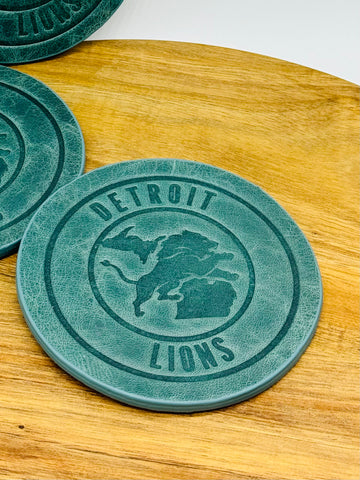 GAME DAY! Leather Coasters