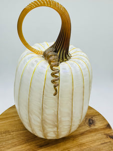 Large Blown Glass Pumpkin