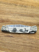 Bone Scrimshaw Lock Back Pocket knife