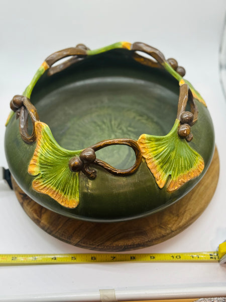 Centerpiece Ginkgo Bowl by Ephraim Pottery