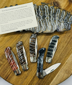 Mammoth Tooth Lock Back Pocket Knife (Double Sided)