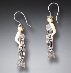 Art Deco Mermaid Earrings