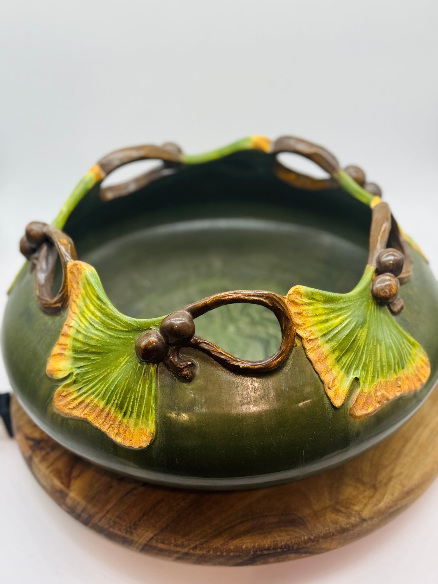 Centerpiece Ginkgo Bowl by Ephraim Pottery