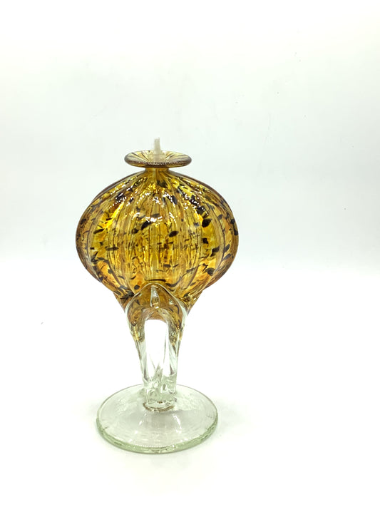 Blown Glass Oil Lamp
