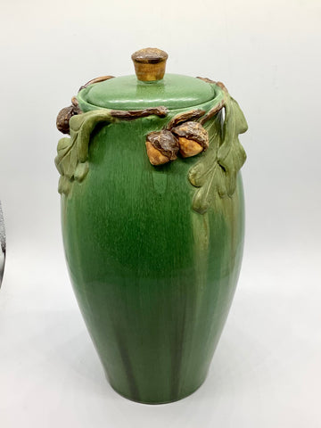 Stalwart Oak Lidded Vase