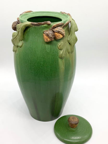 Stalwart Oak Lidded Vase