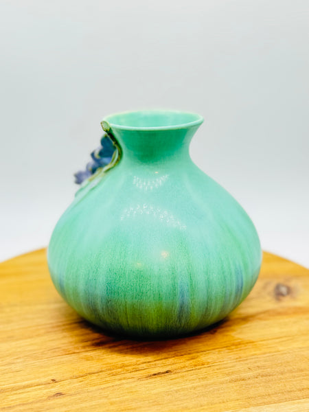 Blue Sky Vine Vase by Ephraim Pottery