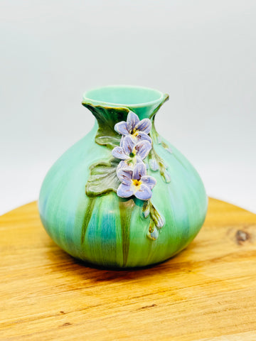 Blue Sky Vine Vase by Ephraim Pottery