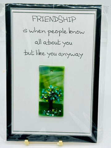 Friendship Greeting Card w/ Sun Catcher