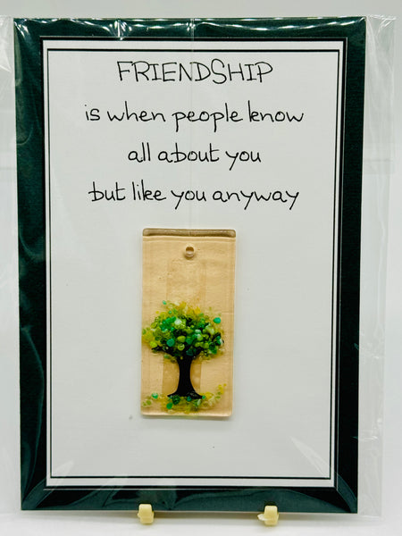 Friendship Greeting Card w/ Sun Catcher