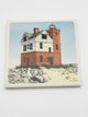Round Island Lighthouse Stone Coaster