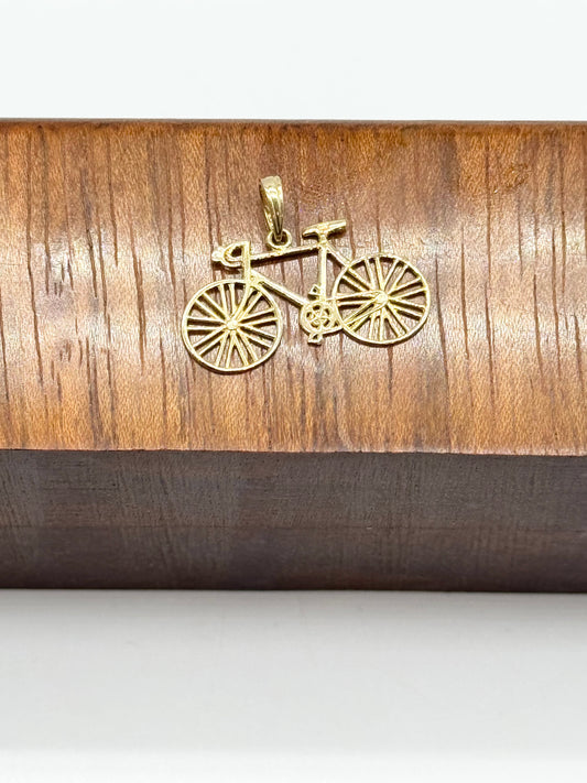 14k Gold Bicycle charm