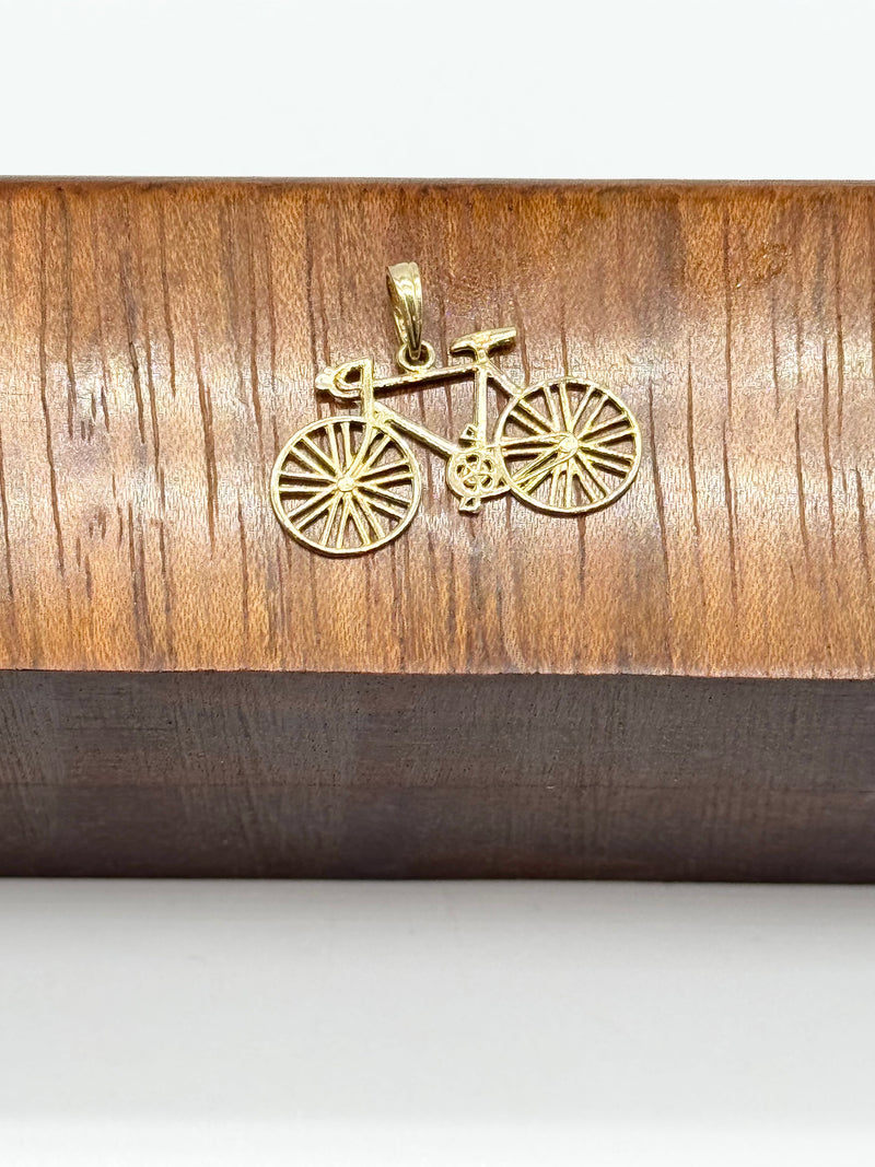 14k Gold Bicycle charm
