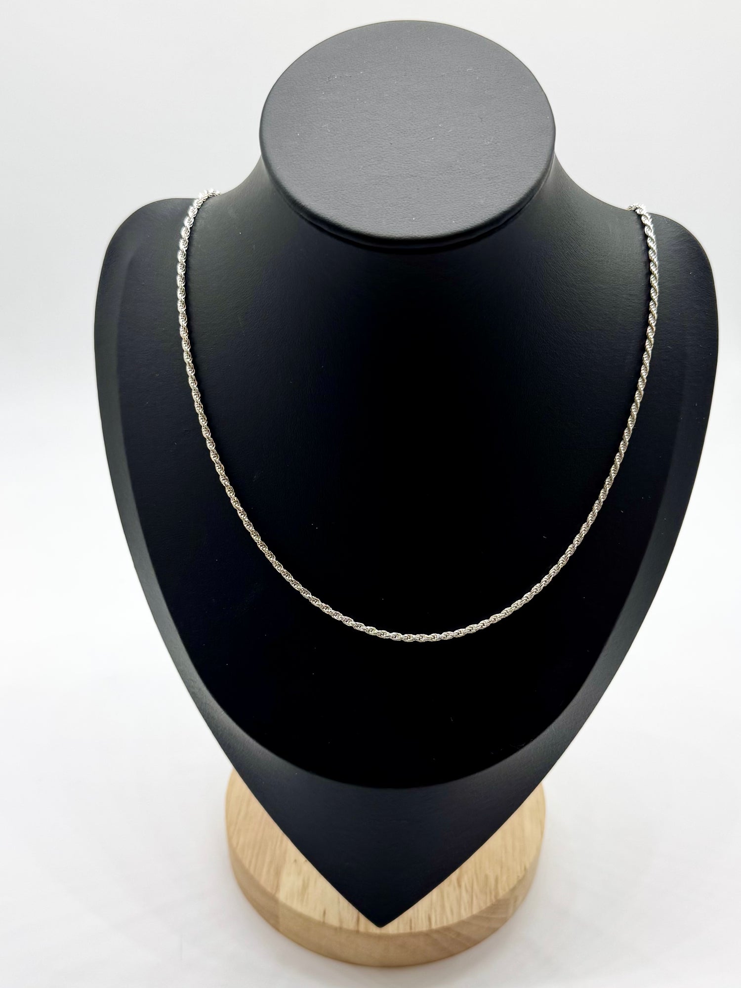 Sterling Silver Adj. Rope Chain