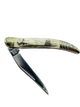 Scrimshaw Bone Toothpick Pocket knife