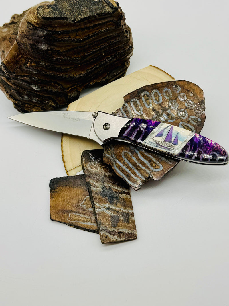 Scrimshaw Mammoth Tooth/Tusk Kershaw Leek