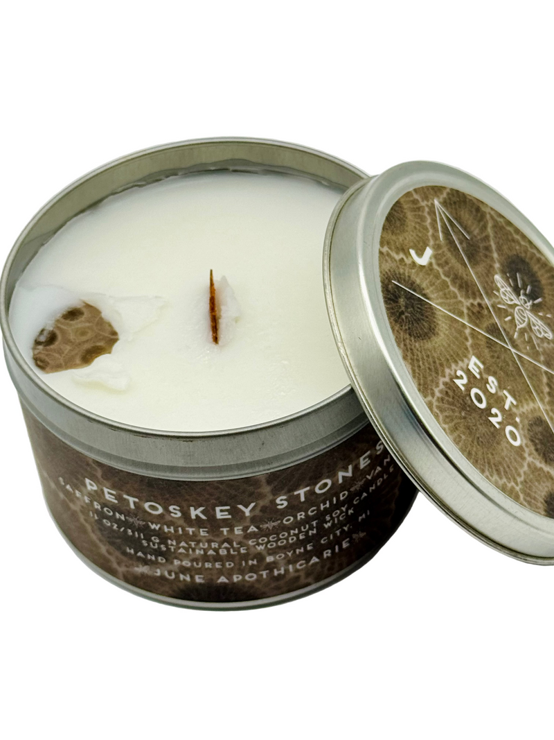 Petoskey Stone Soy Candle