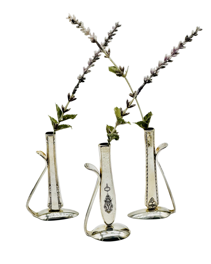 Repurposed Knife & Spoon Bud Vase