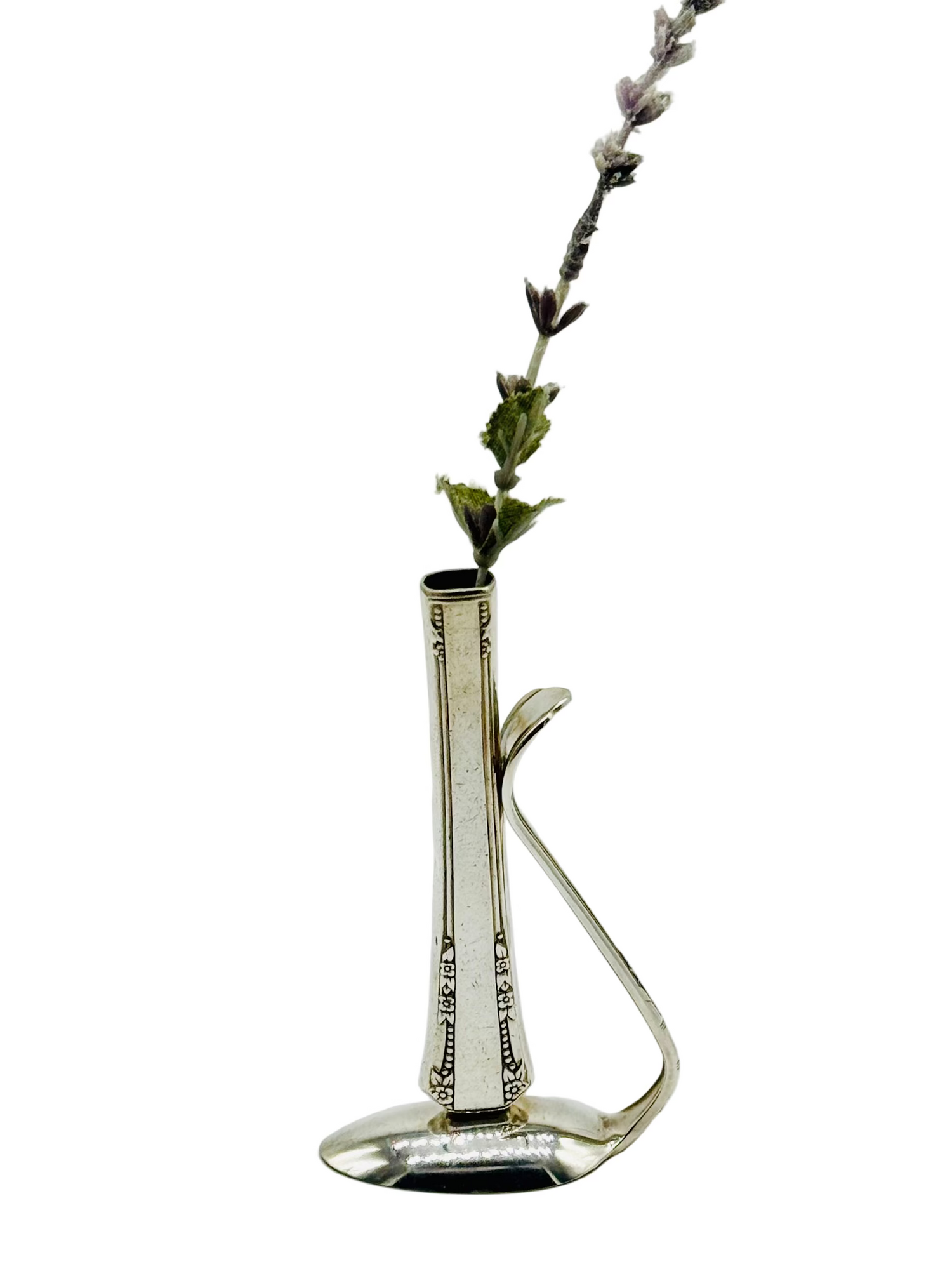 Repurposed Knife & Spoon Bud Vase