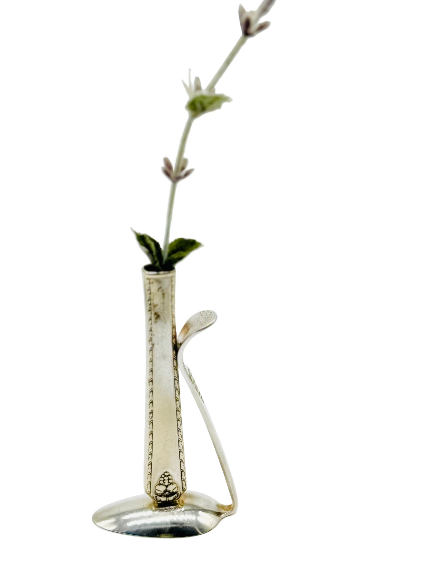 Repurposed Knife & Spoon Bud Vase