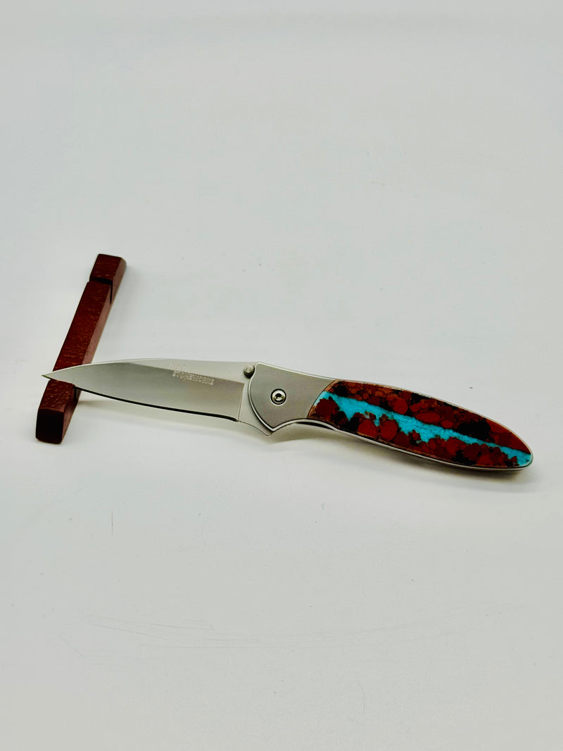Kershaw Leek Vein Turquoise