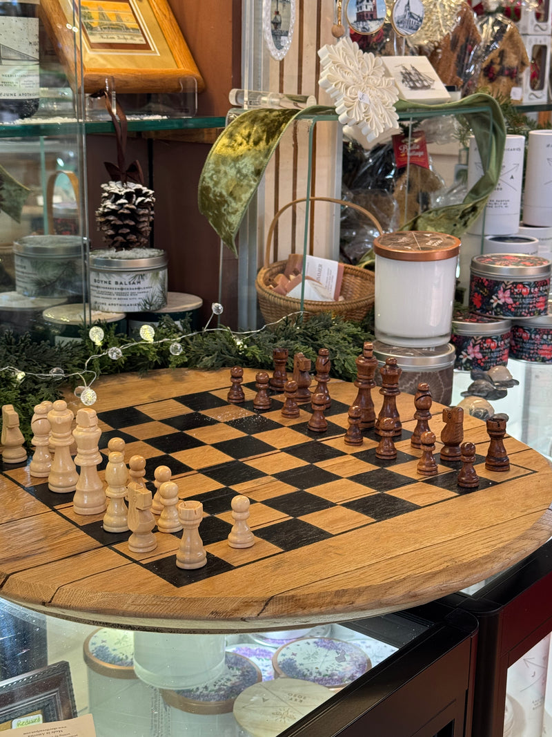 Bourbon Head Chess Board Set