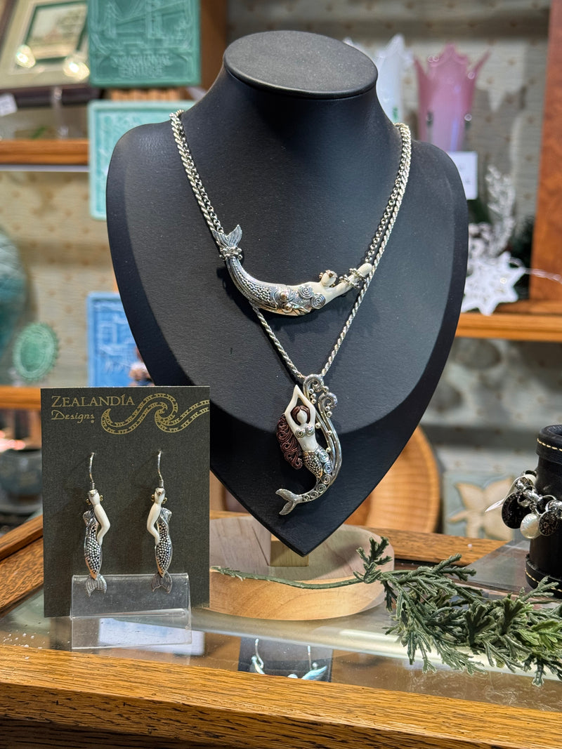 Art Deco Mermaid Necklace-Adjustable