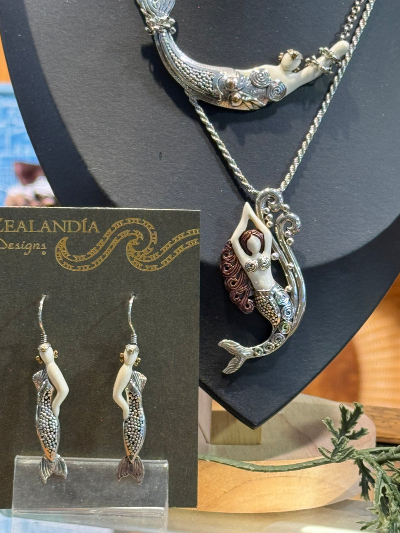 Art Deco Mermaid Necklace-Adjustable