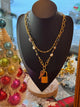 Louis Vuitton Pre-Loved Padlock Freshwater Pearl Necklace