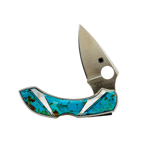 Mother of Pearl, Sypderco Dragonfly, pocket knife