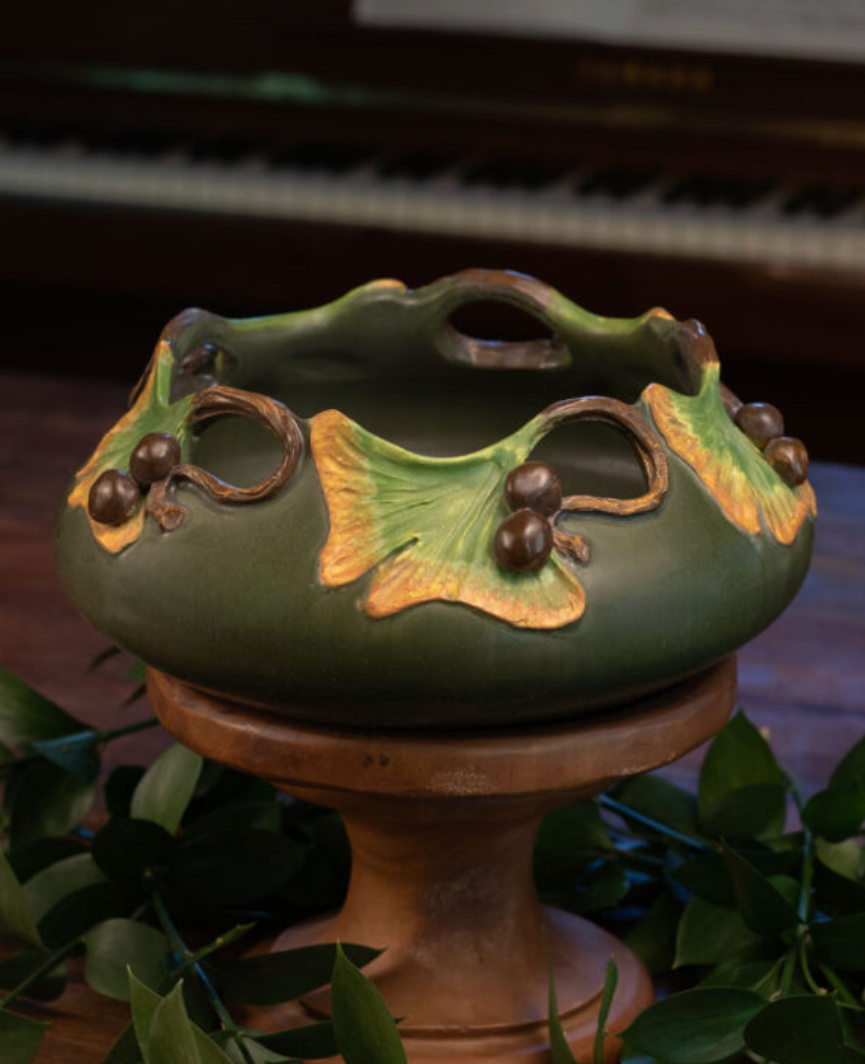 Centerpiece Ginkgo Bowl by Ephraim Pottery