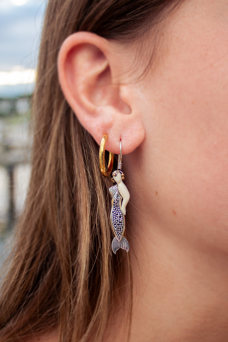 Art Deco Mermaid Earrings