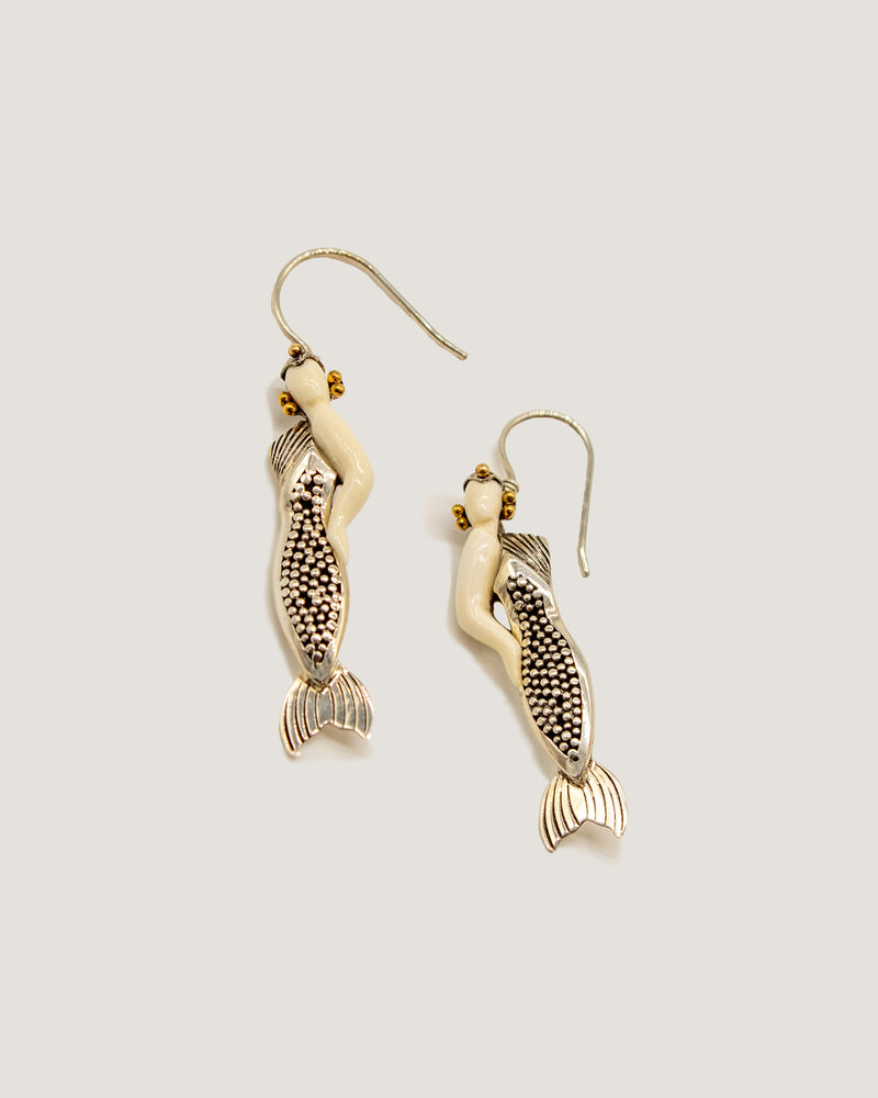 Art Deco Mermaid Earrings