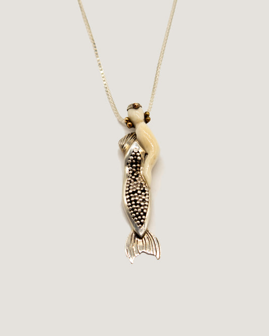 Art Deco Mermaid Pendant