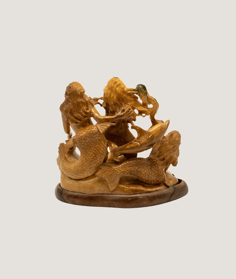 Ancient Mammoth Ivory Carved Mermaids